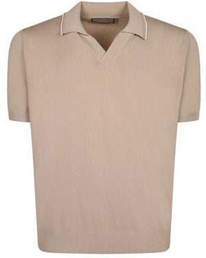 Canali Polo Shirts - Natural