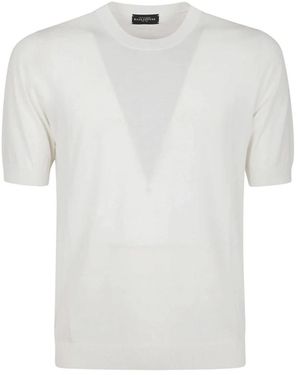 Ballantyne Kurzarm Pullover - Weiß