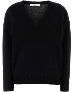 Co. Schwarzer Kaschmirpullover