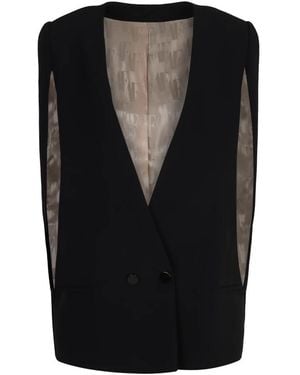 Alberta Ferretti Waistcoats - Black