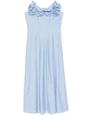 Stine Goya Ruffled Spaghetti-Strap Dress - Blue