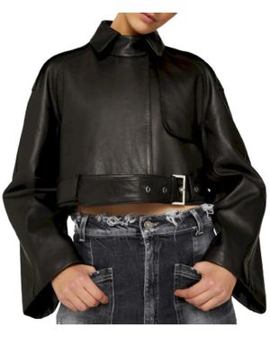 Dondup Leather Jackets - Black