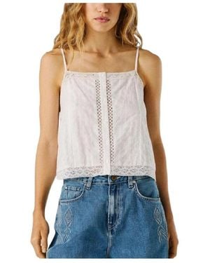 Pepe Jeans Sleeveless Tops - Azul
