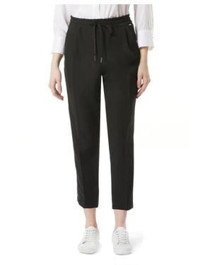 Gas Cropped Trousers - Black