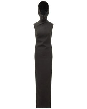 Monot Kapuzenkleid - Schwarz