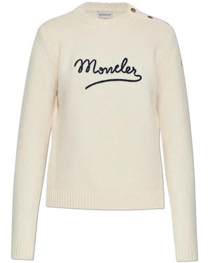 Moncler Round-Neck Knitwear - Blanco