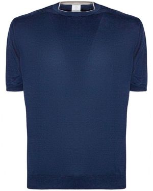 Eleventy Round-Neck Knitwear - Blue