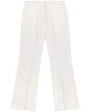 Circolo 1901 Broeken ,Wit ,Katoen Broek Met Zijzakken