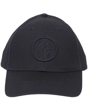 Stone Island Logo Baseball Cap - Blauw
