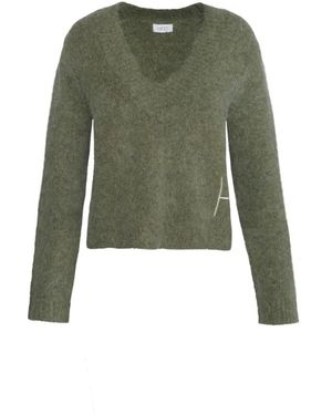 Hèst V-Neck Knitwear - Green