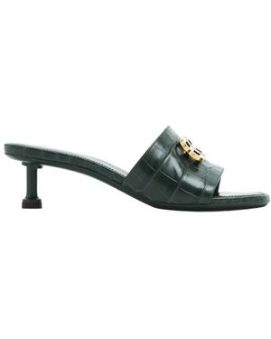 Balenciaga Heeled Mules - Green