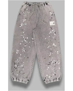 Maison Mihara Yasuhiro Embellished Bleached Pants - Grau