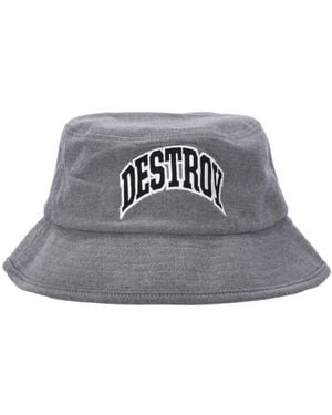 Huf Geborduurde Logo Bucket Hat Grijs