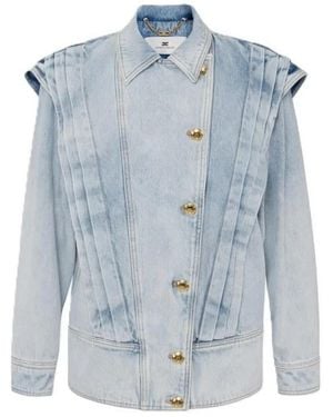 Elisabetta Franchi Denim Jackets - Blue