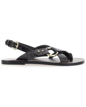 Soeur Flat Sandals - Negro