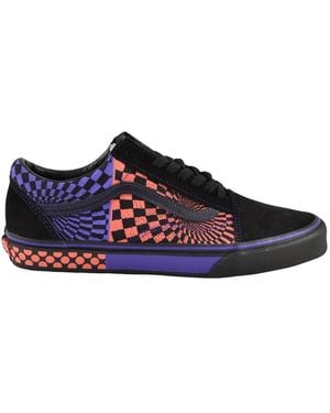 Vans Schoenen ,Zwart ,Leer Old Skool - Blauw