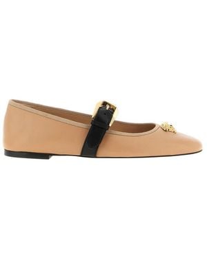 Versace Ballerina Shoes - Natural