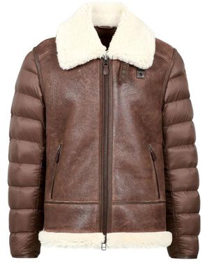 Blauer Leather Jackets - Marrone