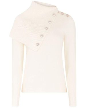 Rabanne Rollkragenpullover - Weiß
