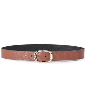 Aigner Logo Riem 3 Cm - Bruin