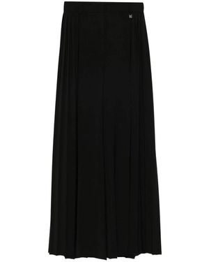 GIUSEPPE DI MORABITO Schwarze Plissierte High-Waist-Hose