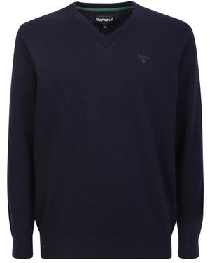 Barbour V-Neck Knitwear - Azul