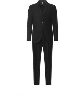 Santaniello Single Breasted Suits - Black