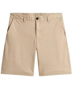 Woolrich Casual Shorts - Natural
