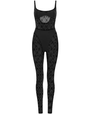 Marine Serre Jumpsuits - Black