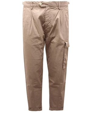 Officina 36 Slim-Fit Trousers - Natural