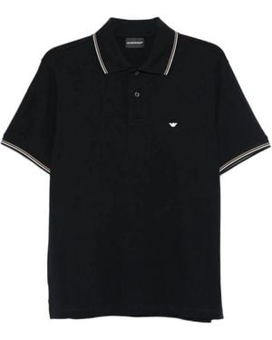 Emporio Armani Piqué Polo - Zwart