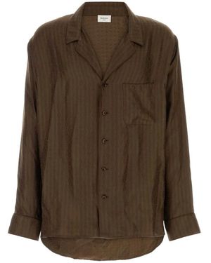 Saint Laurent Casual Shirts - Brown