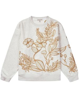 Munthe Hoodies & Sweatvesten ,Grijs ,Sweatshirts - Wit