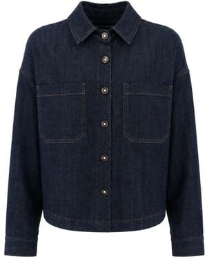 Panicale Blazer-Hemd - Blau