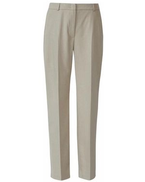 Comma, Straight Leg Hosen - Grau