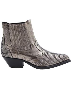 Laura Bellariva Cowboy & Biker Boots - Grey