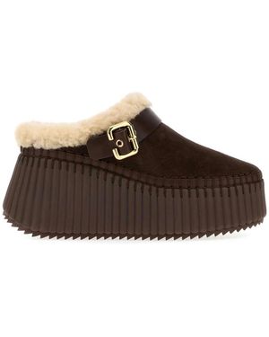 Chloé Slippers - Marron