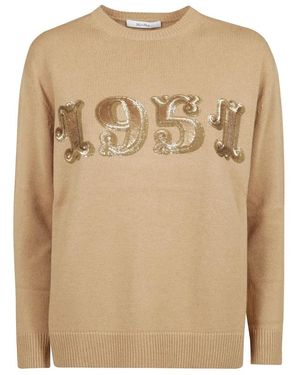 Max Mara Round-Neck Knitwear - Neutro