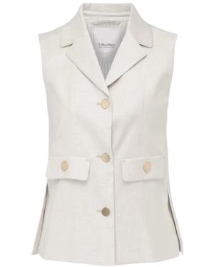 Max Mara Waistcoats - White