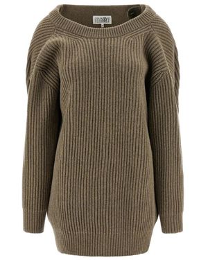 MM6 by Maison Margiela Knitted Dresses - Green