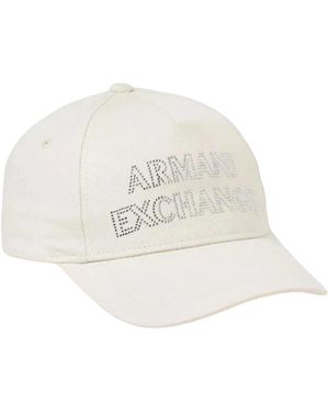 ARMANI EXCHANGE Cotton Twill Cap - Weiß