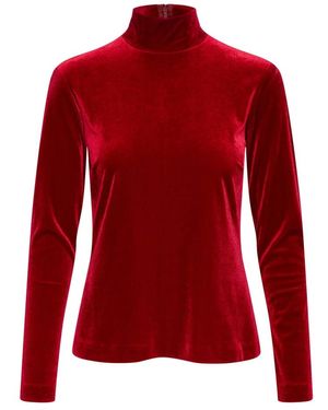 Part Two Ritmische Rode Gebreide Trui - Rood