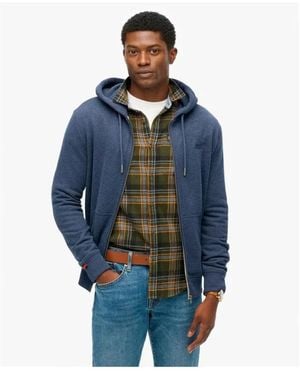 Superdry Essential Logo Zip Hoodie - Blauw