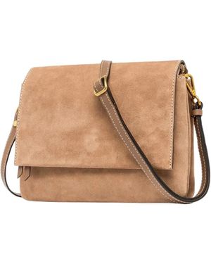 Gianni Chiarini Tassen ,Bruin ,Leer Three Schoudertas - Naturel