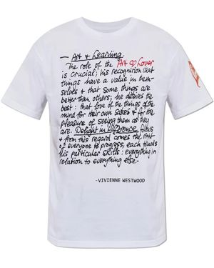 Vivienne Westwood Art Heart Klassiek T-Shirt - Wit