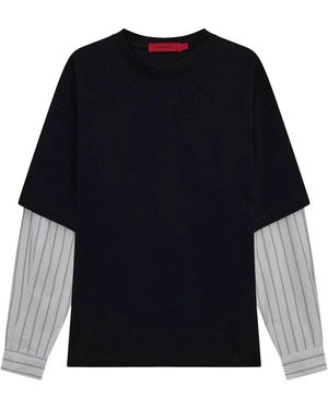 Acupuncture Long Sleeve Tops - Azul