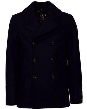 Sealup Double-Breasted Coats - Bleu