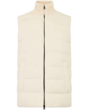 Herno Jassen ,Wol Gepolsterd Vest - Naturel