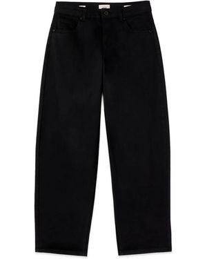 Oltre Jeans ,Zwart ,Katoen Barrel Pants