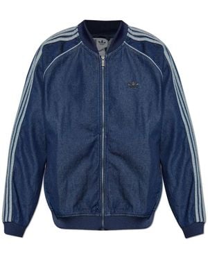 adidas Originals Denim Bomberjacke - Blau